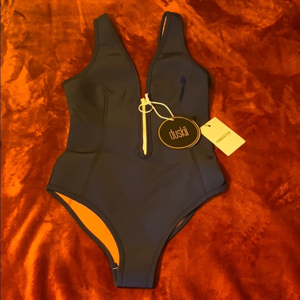 Ruskin Miranda zip swimsuit